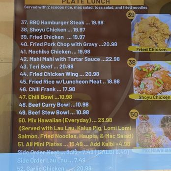 Leeward Drive Inn - Plate lunch menu - Korean Near Me - Waipahu, Hawaii Leeward Drive Inn - Plate lunch menu - Korean Near Me - Waipahu, Hawaii
