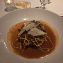 The braised lamb spaghetti The braised lamb spaghetti