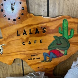 Lala's Cafe - One of the many arts hanging on the walls of this historical restaurant
