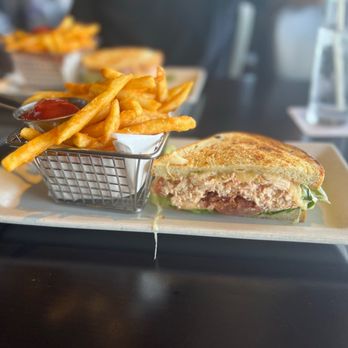 C Level - Lobster BLT sandwich with French fries - New American Near Me - San Diego, California C Level - Lobster BLT sandwich with French fries - New American Near Me - San Diego, California