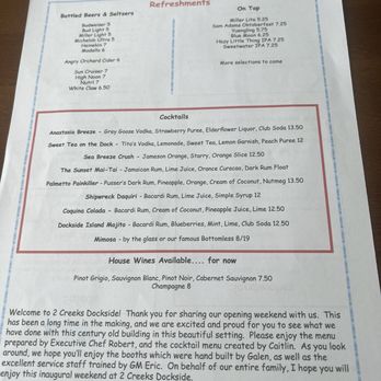 2 Creeks Dockside - 9.17.2026 plus some specials - Seafood Near Me - St. Augustine, Florida 2 Creeks Dockside - 9.17.2026 plus some specials - Seafood Near Me - St. Augustine, Florida