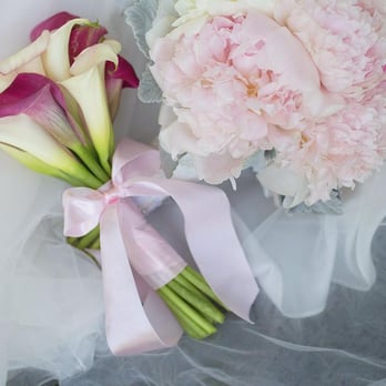 KissingBees Florist - daughter's bouquet - calalillies, peonies, bridal bouquet, wedding flowers, romatic - Florists Near Me - Santa Monica, California