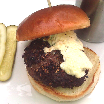 Yard House - Pepper encrusted Gorgonzola Burger - New American Near Me - Irvine, California Yard House - Pepper encrusted Gorgonzola Burger - New American Near Me - Irvine, California