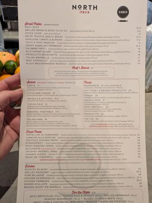 Menu photo 6 North Italia Scottsdale, AZ