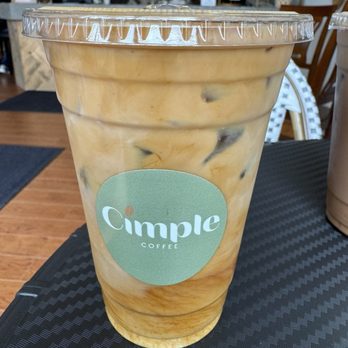 Cimple Coffee - Sugar free hazelnut iced latte - Coffee & Tea Near Me - Montrose, Michigan