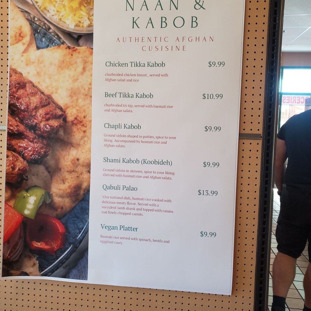 Naan & Kabob Bazaar - Simple menu - Afghan Near Me - Antioch, California Naan & Kabob Bazaar - Simple menu - Afghan Near Me - Antioch, California