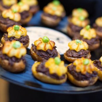Amici Catering - Brisket Stuffed Potato Bites - Caterers Near Me - Phoenix, Arizona Amici Catering - Brisket Stuffed Potato Bites - Caterers Near Me - Phoenix, Arizona