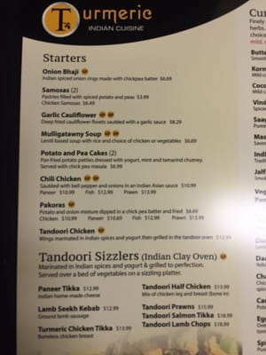 Menu photo 4 Turmeric Indian Cuisine Victoria, BC Menu photo 4 Turmeric Indian Cuisine Victoria, BC