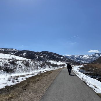 White Pine Touring - Main paved rail trail on fat bikes - Sporting Goods Near Me - Park City, Utah