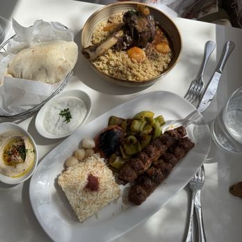Pinafini - Koobideh Kabob, lamb shank fresh pita - Mediterranean Near Me - Laguna Beach, California
