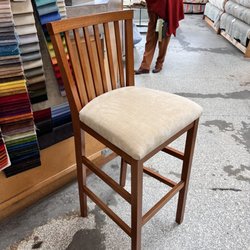 F&S Fabrics For The Home - Repaired bar stool chair