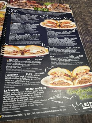 Menu photo 1 Los Reyes De La Torta Phoenix, AZ