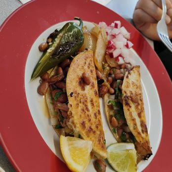 El Sabor Serano - Brisket and chicharon La plancha tacos - Mexican Near Me - Napa, California