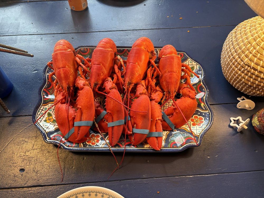Crabby Lobster Seafood Logo