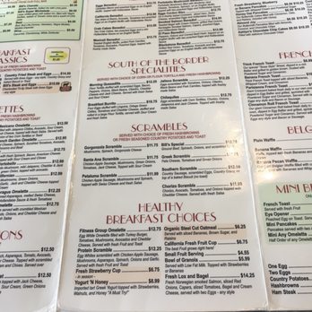 Bill's Cafe - Breakfast menu - American Near Me - San Jose, California Bill's Cafe - Breakfast menu - American Near Me - San Jose, California