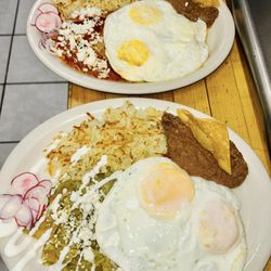 Holiday Restaurant - Chilaquiles breakfast.