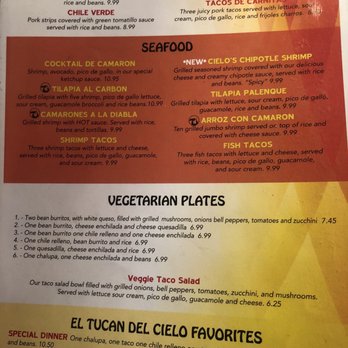 El Tucan Del Cielo - Full menu - Mexican Near Me - Owensboro, Kentucky El Tucan Del Cielo - Full menu - Mexican Near Me - Owensboro, Kentucky