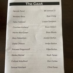 Cultural Park Theatre - The Cast