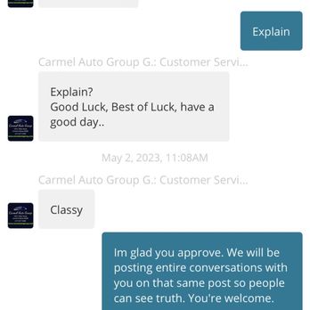 Carmel Auto Group - Correspondence - Used Car Dealers Near Me - Indianapolis, Indiana