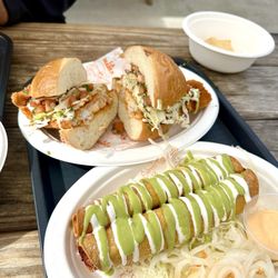 La Marea Marisqueria - Fish torta and shrimp flautas