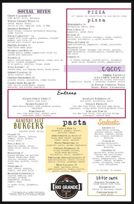 Menu photo 7 Rio Grande Social Albuquerque, NM