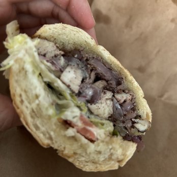 Cafe 53 - Sumac Chicken Sandwich on French baguette - Coffee & Tea Near Me - Chicago, Illinois
