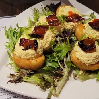Local Goat - Deep Fried Deviled Eggs - New American Near Me - Pigeon Forge, Tennessee