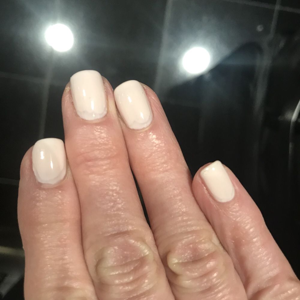 Noble Nails - Gaps in topcoat at base of nail very obvious! - Waxing Near Me - Princeton, New Jersey Noble Nails - Gaps in topcoat at base of nail very obvious! - Waxing Near Me - Princeton, New Jersey