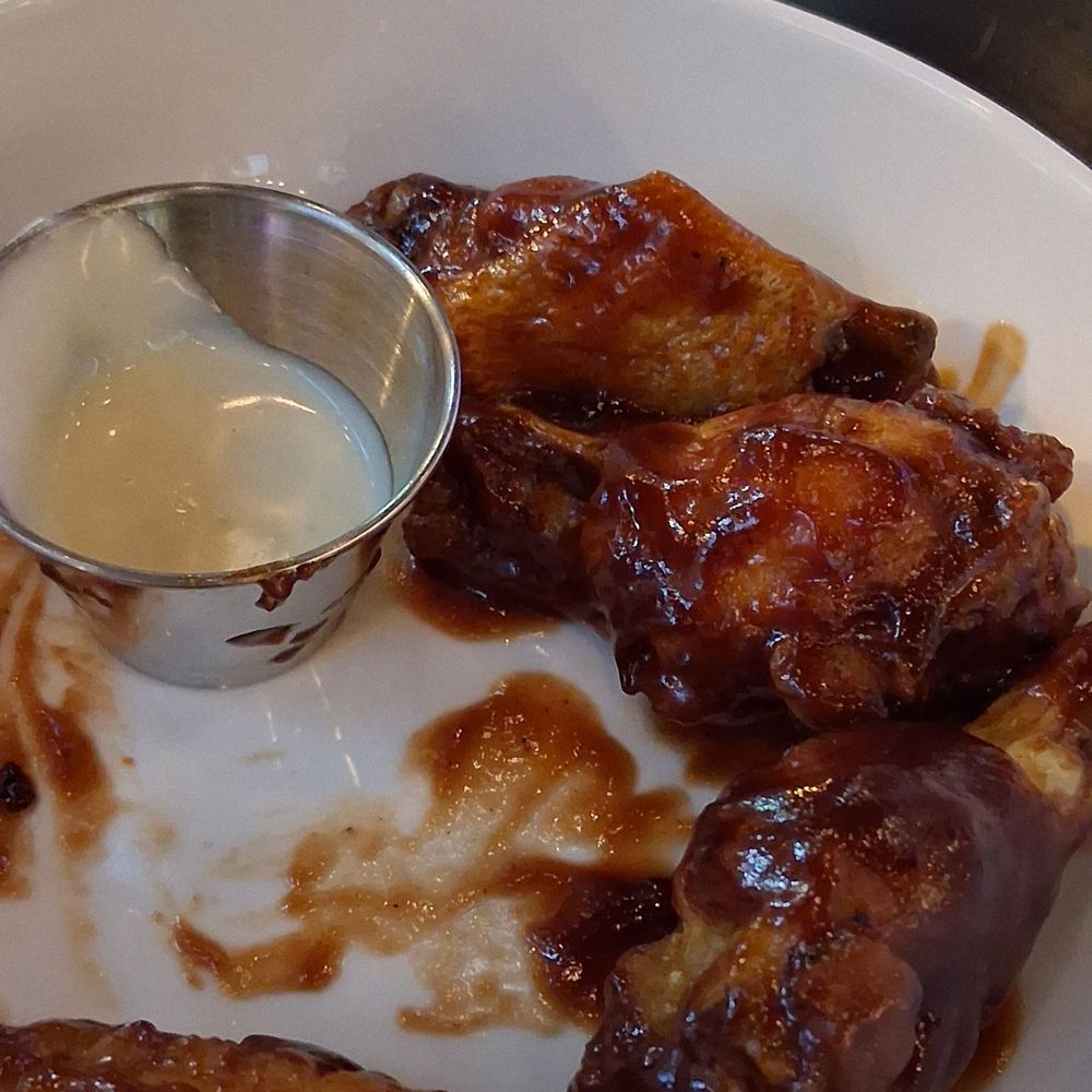 Chez Adele - BBQ Wings with a delicious dipping sauce-so good and juicy - American Near Me - Chicago, Illinois Chez Adele - BBQ Wings with a delicious dipping sauce-so good and juicy - American Near Me - Chicago, Illinois