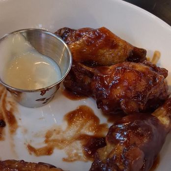 Chez Adele - BBQ Wings with a delicious dipping sauce-so good and juicy - American Near Me - Chicago, Illinois
