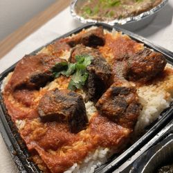 Golden Plate Kitchen - Fata and meat and rice