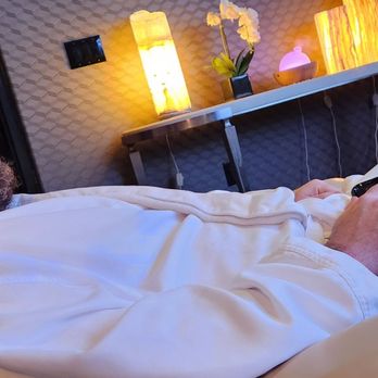 Spa Toscana - Relaxation room, my husband modeling pure relaxation - Day Spas Near Me - Reno, Nevada Spa Toscana - Relaxation room, my husband modeling pure relaxation - Day Spas Near Me - Reno, Nevada