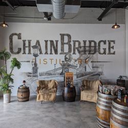 ChainBridge Distillery - Wall entrance sign