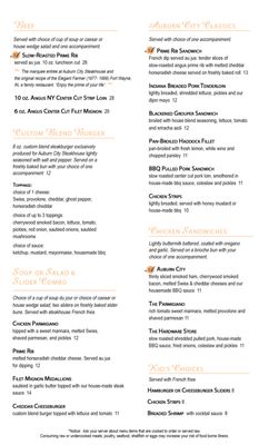 Menu photo 4 Auburn City Steakhouse Auburn, IN