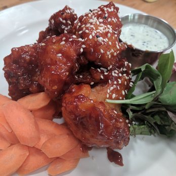 Halfway Station - Carrots with spicy cauliflower wings - New American Near Me - Atascadero, California