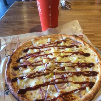 Blaze Pizza - BBQ chicken with double the cheese and pineapple- super yummy!! - Pizza Near Me - Riverside, California