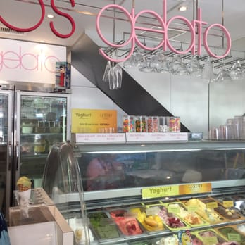 Gino's Gelato - Display case; bottom left is the tiny cone I got for HK$57. - Ice Cream & Frozen Yogurt Near Me - Hong Kong, HK