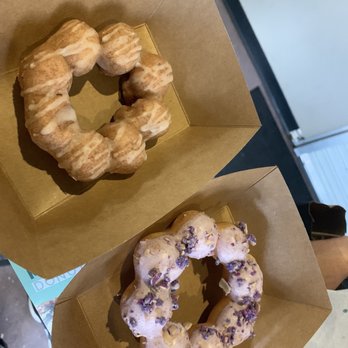 Dochi - Ube and ube glazed ! The owner happily gave my a sample of the glazed. - Donuts Near Me - Seattle, Washington
