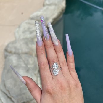 Chase nails - Long purple nails - Nail Salons Near Me - Coconut Creek, Florida Chase nails - Long purple nails - Nail Salons Near Me - Coconut Creek, Florida