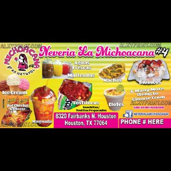 Neveria La Michoacana - menu - Ice Cream & Frozen Yogurt Near Me - Houston, Texas Neveria La Michoacana - menu - Ice Cream & Frozen Yogurt Near Me - Houston, Texas