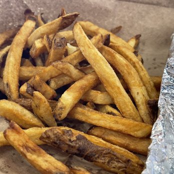 Five Guys - a hot dog and french fries - Burgers Near Me - Buford, Georgia