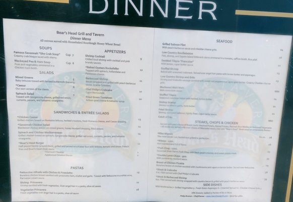 Menu photo 3 Boars Head Grill Savannah, GA