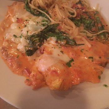 Montegrillo Pizza & Restaurant - Chicken with broccolini and lump crab meat over linguini in blush sauce - Pizza Near Me - Pennsauken, New Jersey Montegrillo Pizza & Restaurant - Chicken with broccolini and lump crab meat over linguini in blush sauce - Pizza Near Me - Pennsauken, New Jersey