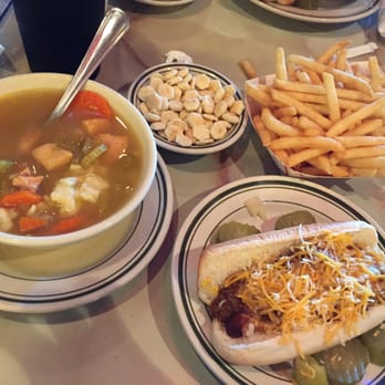 Tony Packo's Cafe West - Combo # 1 . Hot dog with fries and a side of soup . - Hot Dogs Near Me - Sylvania, Ohio Tony Packo's Cafe West - Combo # 1 . Hot dog with fries and a side of soup . - Hot Dogs Near Me - Sylvania, Ohio