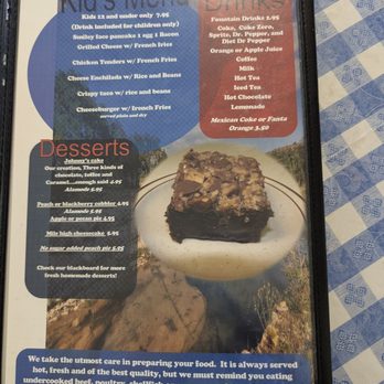 Rio Ranch Cafe - Menu Desserts - Mexican Near Me - Kerrville, Texas