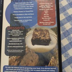 Rio Ranch Cafe - Menu Desserts