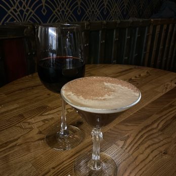 Bosscat Kitchen & Libations - Espresso martini and house merlot (frances coppola) - New American Near Me - Irvine, California Bosscat Kitchen & Libations - Espresso martini and house merlot (frances coppola) - New American Near Me - Irvine, California