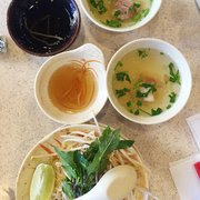 Photo of Thuan Kieu Noodle & Grill - Irvine, CA, United States. Meat comes in soup, pho add ins