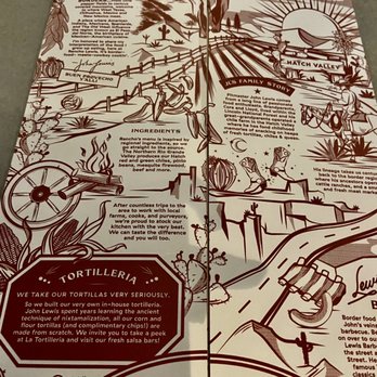 Rancho Lewis - The menu is really neat! - New Mexican Cuisine Near Me - Charleston, South Carolina