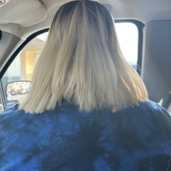 Dare To Hair - Look at how horrible it is. It's so bad! My hair was to my lower back and she left me with this.